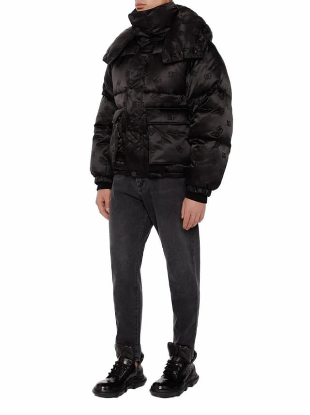 Dolce&Gabbana men's Monogram quilted down jacket - buy for