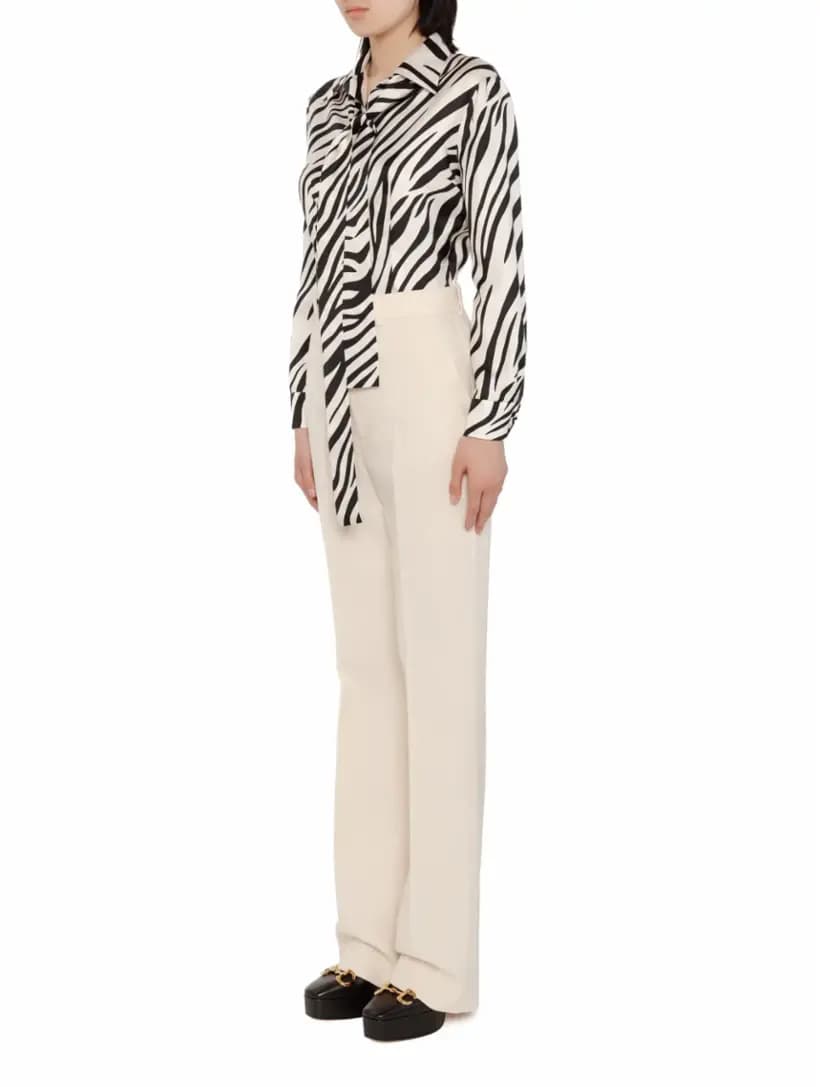 Gucci women's Zebra print silk shirt - buy for 827000 KZT in