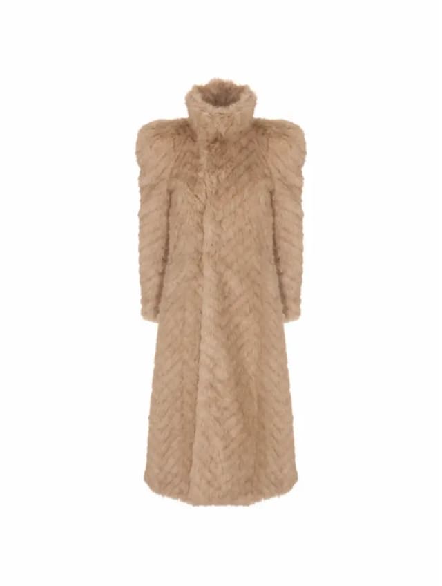 Eco fur coat Balenciaga for women - buy in the official