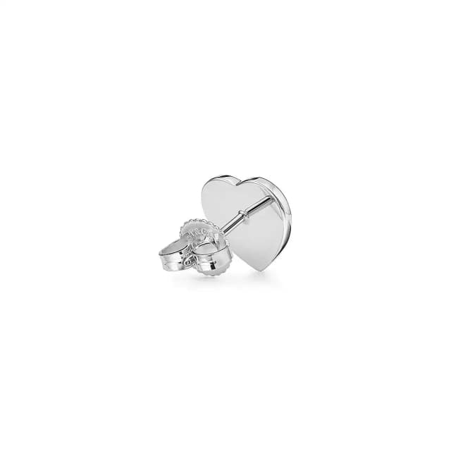 Tiffany Women Hoop Earrings in Sterling Silver with Diamonds