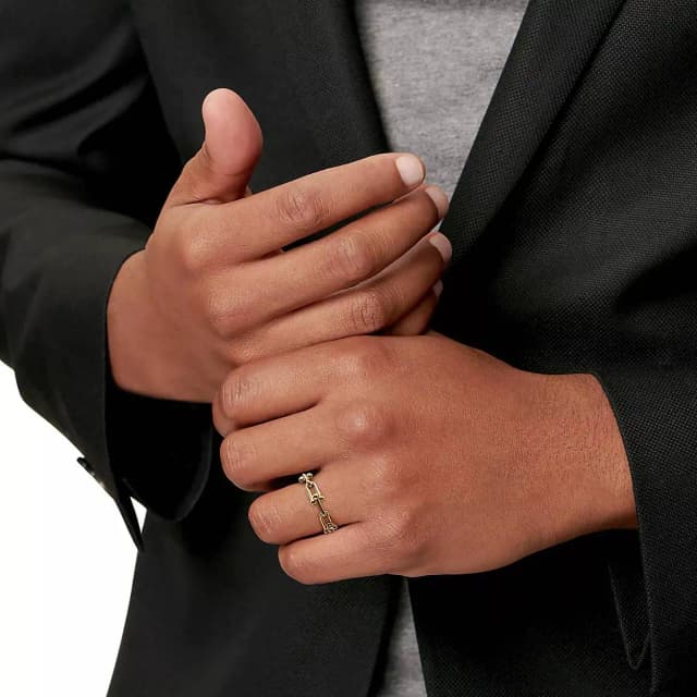Tiffany mens gold wedding band online