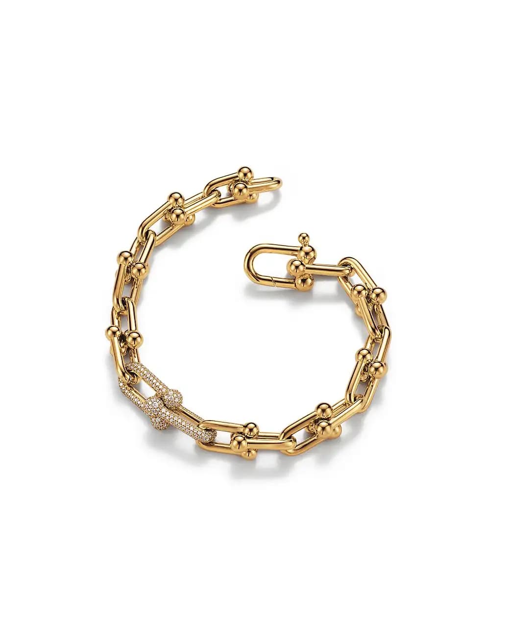 OLD TIFFANY & CO. Oval Chain Toggle Bracelet Sterling Silver