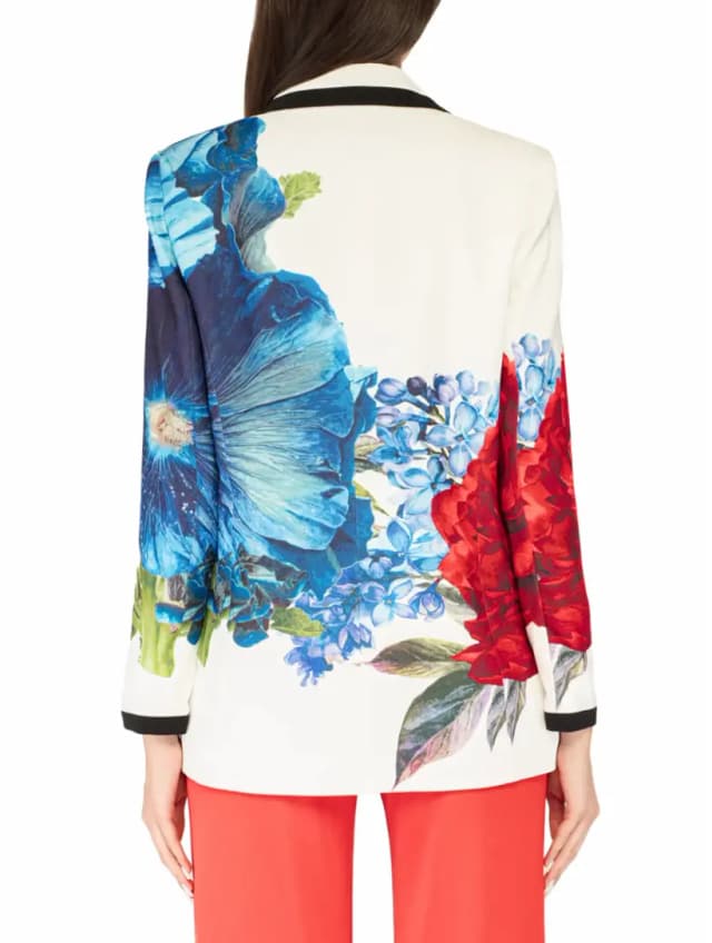 Single-breasted jacket with floral print Alice+Olivia for