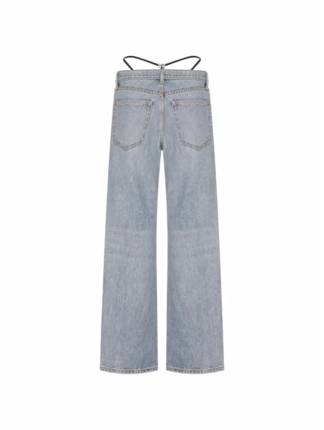 Logo wide-leg jeans Alexander Wang Denim for women - buy in