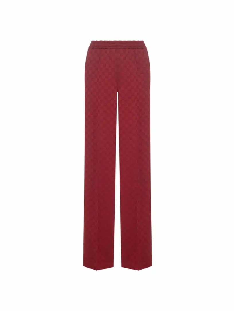Жаккардовые брюки палаццо Gucci - фото 1