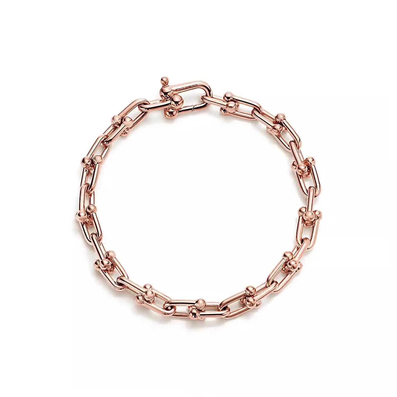 Tiffany & Co. Large Link Bracelet Tiffany HardWear Rose Gold